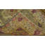 Tapis vert antique en coton vert à motif paon