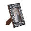 Élégants cadres floraux avec incrustation de nacre - Cadre décoratif pour décoration murale, présentoir, style de salon ou de bureau - noir-13346787