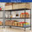 Heavy Duty 3-Tier Wire Shelving Unit: 1500LBS Capacity, 51.6"H x 59.6"W x 24"D, with 4 Wheels for Garage, Pantry, Kitchen, Closet Storage-809601131