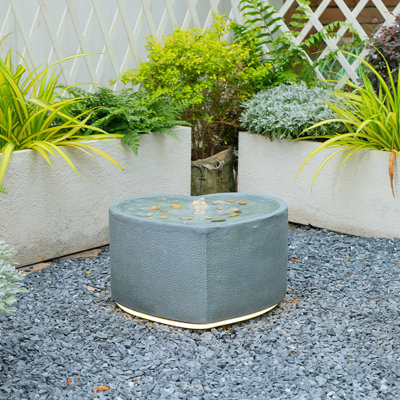 Handcrafted Floor Fountain with Lights
