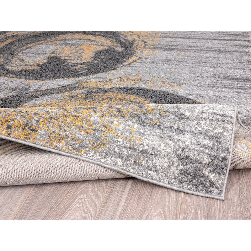 Hammondville Abstract Indoor Rug, Rectangle 3' x 5'