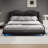 Modern Style Faux Leather Upholstered Platform Bed Frame with LED Light-1862352960-1862352967