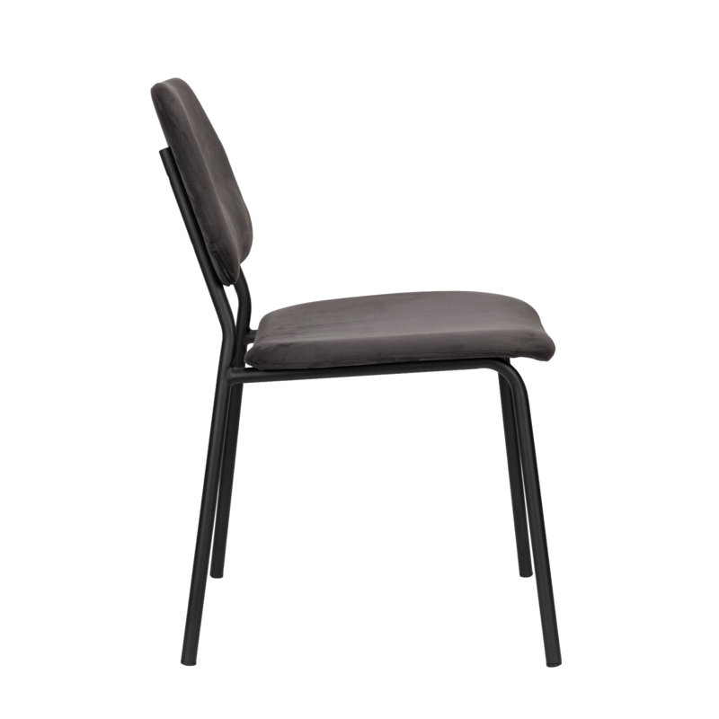 Darby Upholstered Dining Chair, Black