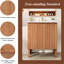 Meuble-lavabo vintage minimaliste, lavabo en céramique, 45 degrés, rangement spacieux, meuble-lavabo à finition naturelle de 30 po avec motif, décor, look utilisateur