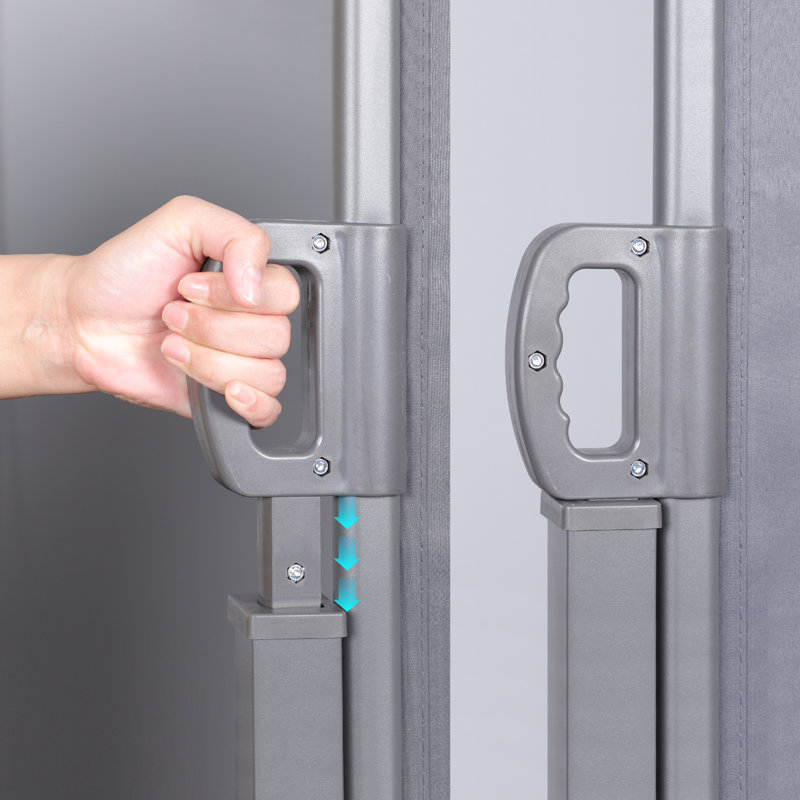 Paravent rétractable gris foncé de qualité avec auvent d'intimité imperméable 118,1 po x 63,1 po Quality