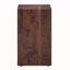 Table basse 12 x 12 x 20 pouces en bois de noyer et en bois aggloméré