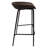 Masayo 29.52'' Short Bar Stool with Upholstered Seat and Iron Frame-225463004