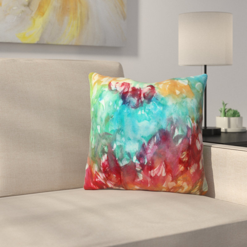 Coussin décoratif intérieur/extérieur constant motion par laura trevey, 18 po x 18 po