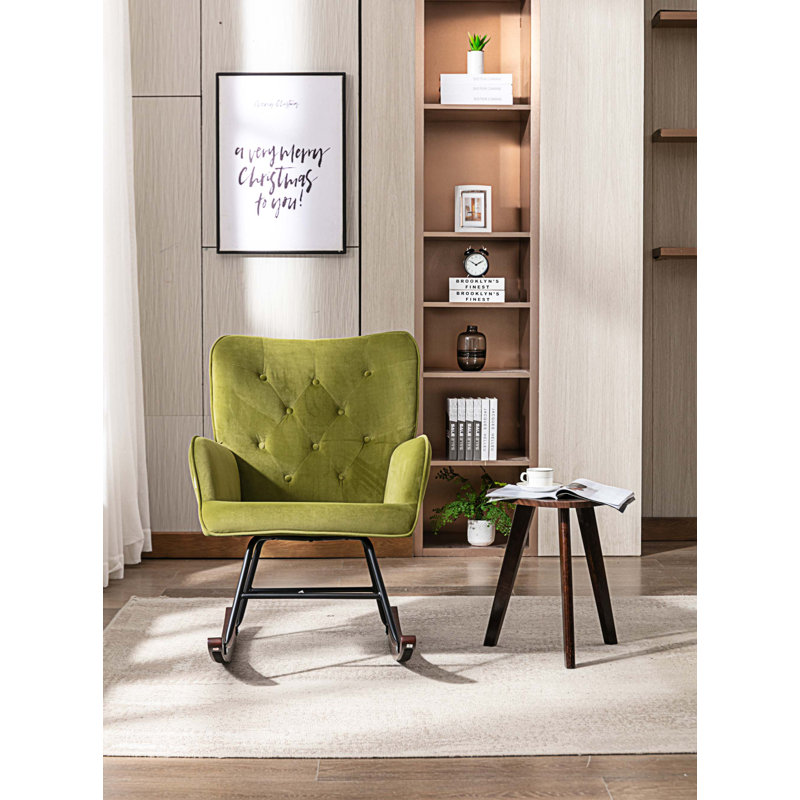 Chaise berçante Griffen, Vert