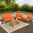 Jolliff Acacia 4 - Person Patio Conversation Set with Cushions-331314753