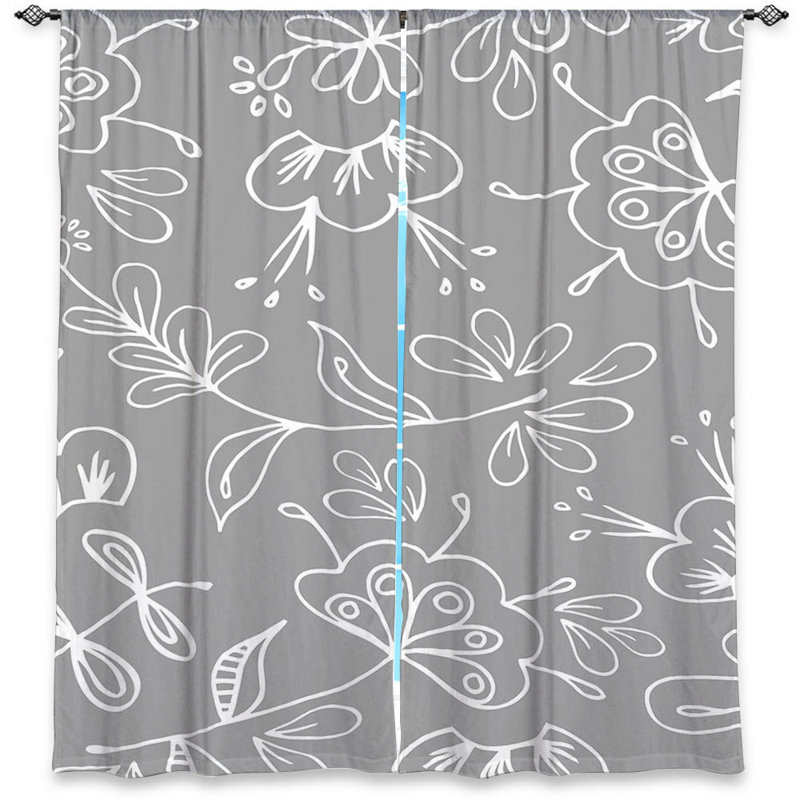Delaplaine Room Darkening Curtain Pair, 40" W x 82" L