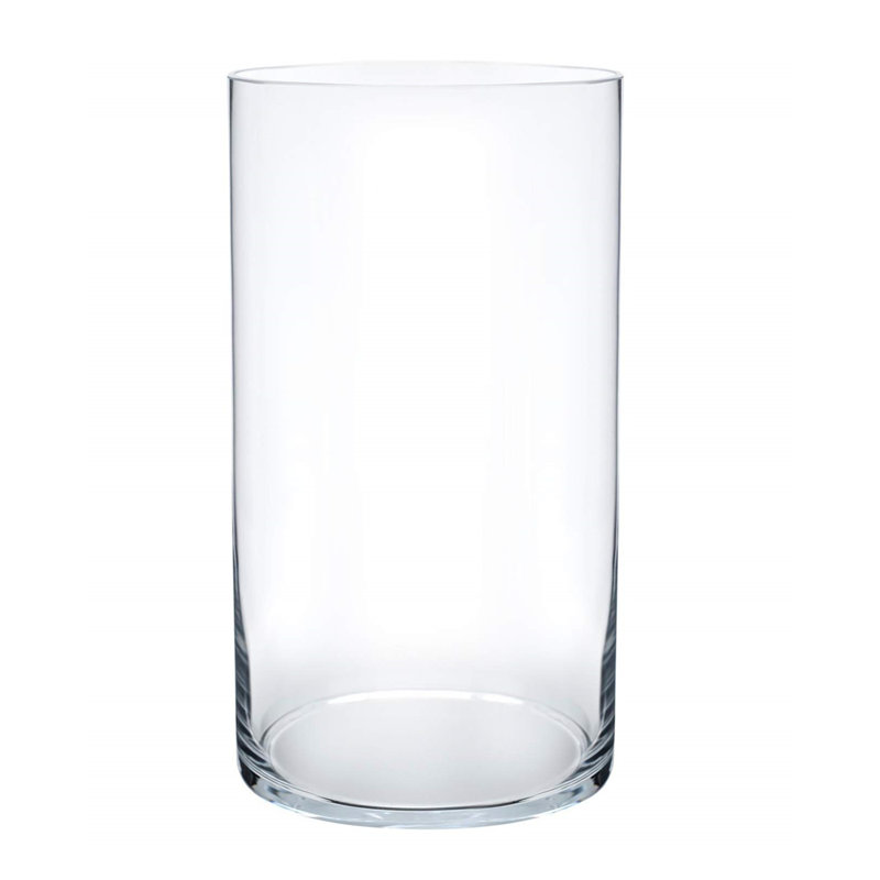 Vase de table en verre fleur en forme de bouteille Carpen, H 10 po x l 4 po x P 4 po