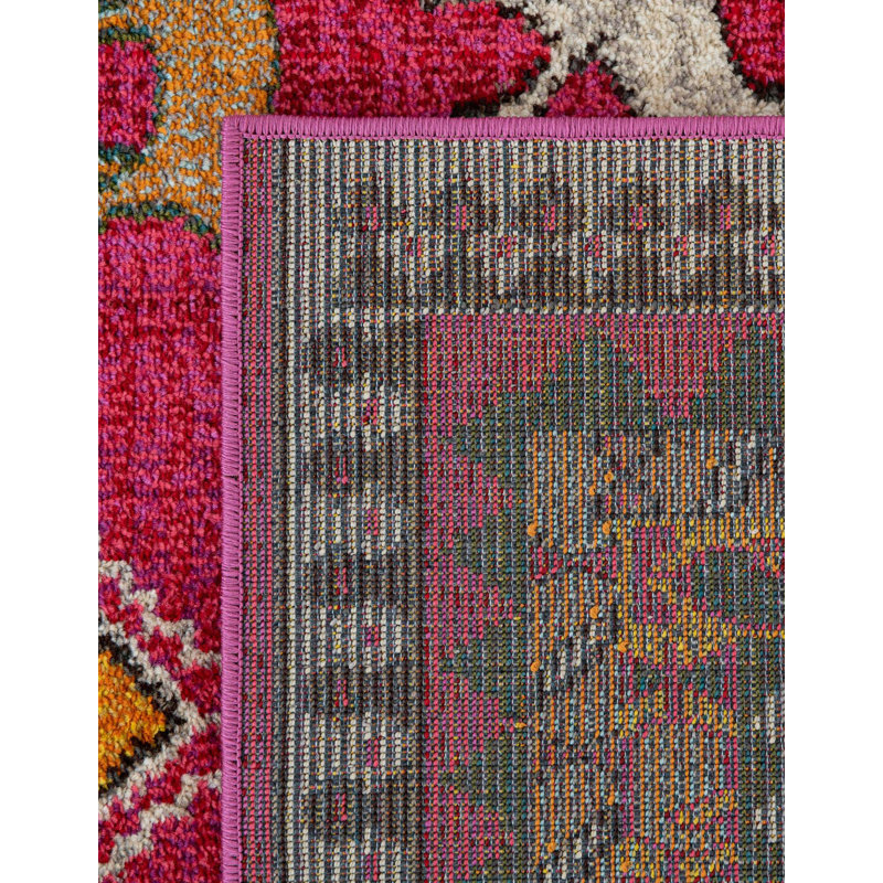 Tapis géométrique Lonniet, Tapis de couloir 2 pi 7 po x 10 pi