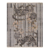Rug & Kilim’S Contemporary Tiger Pictorial Rug In Gray, Rust And Black Tones