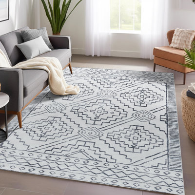 Kevontre Chenille Mashine Washable Vintage Indoor Arae Rug with Non-Slip Backing for Bedroom Living Room Kitchen Entryway