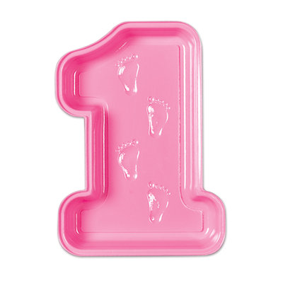 Plateau en plastique «1st» Birthday Baby