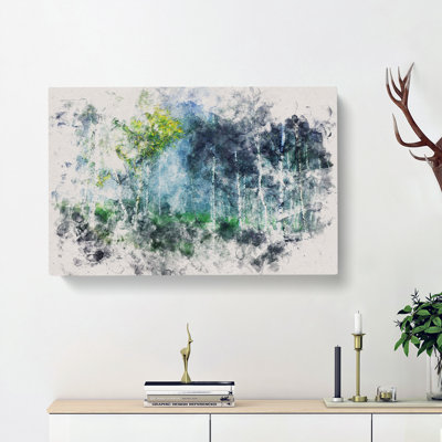 Wonderous Birch Tree Forest - Wrapped Canvas