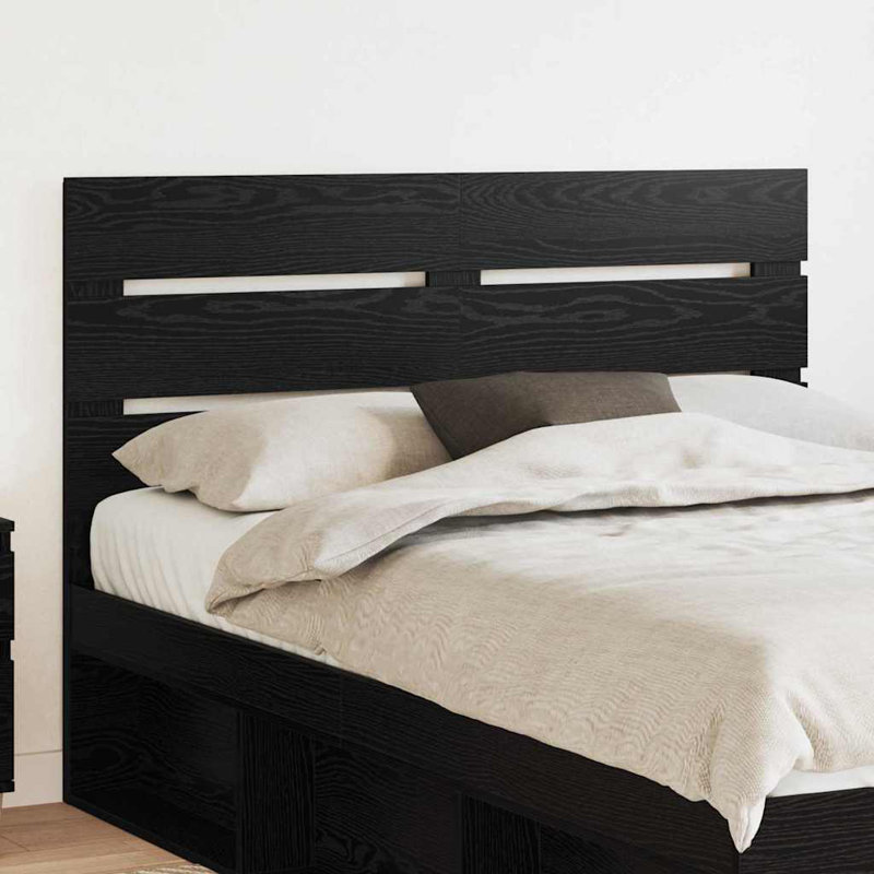 Headboard, EU Double - 150 x 200 cm, Black Oak