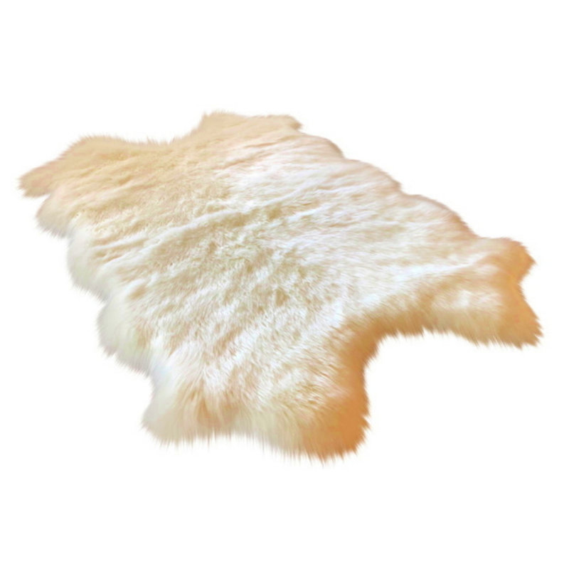 Wickstrom Performance Faux Sheepskin Washable Indoor Rug, Novelty 4' x 6'
