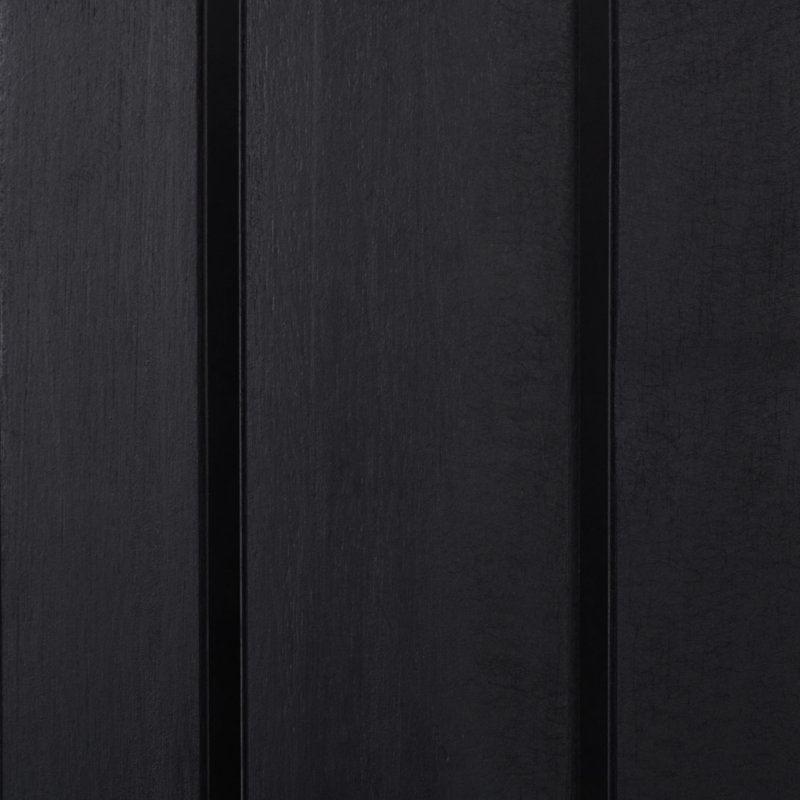 Banc en bois tête-à-tête en bois, Noir