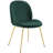 Scoop Gold Stainless Steel Leg Performance Velvet Dining Chair-819458945