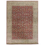 Moghul Oriental Area Rug in Red/Beige