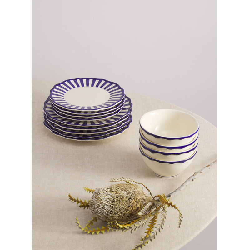 Riviera Dinnerware Set With Cereal Bowl