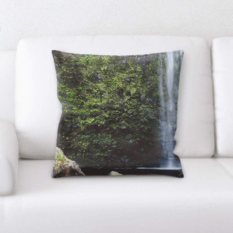 Waterfall Microsuede Reversible Throw Pillow