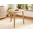 Modern Triangular Wood Side Table with Sturdy Legs for Small Spaces-264840222
