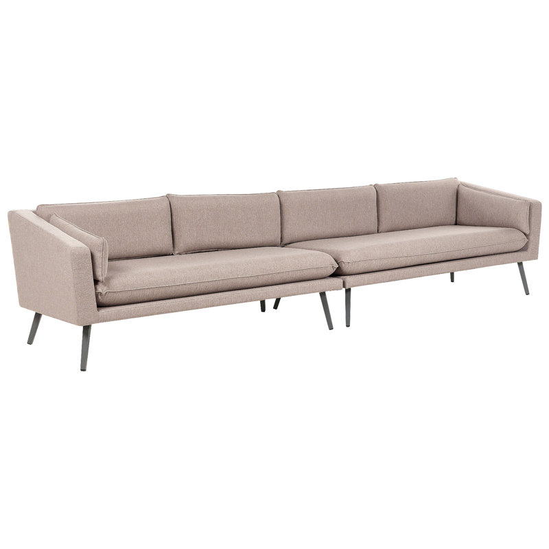 Rohrersville 320 cm W Patio Sofa with Cushions, Beige