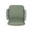 De 2 fauteuils club en acier à l'intérieur et - Siège d'extérieur ergonomique, cadre antirouille, coussins hydrofuges, corde épaisse tissée à la main, conception de corde épaisse facile à installer, assemblage pour la détente