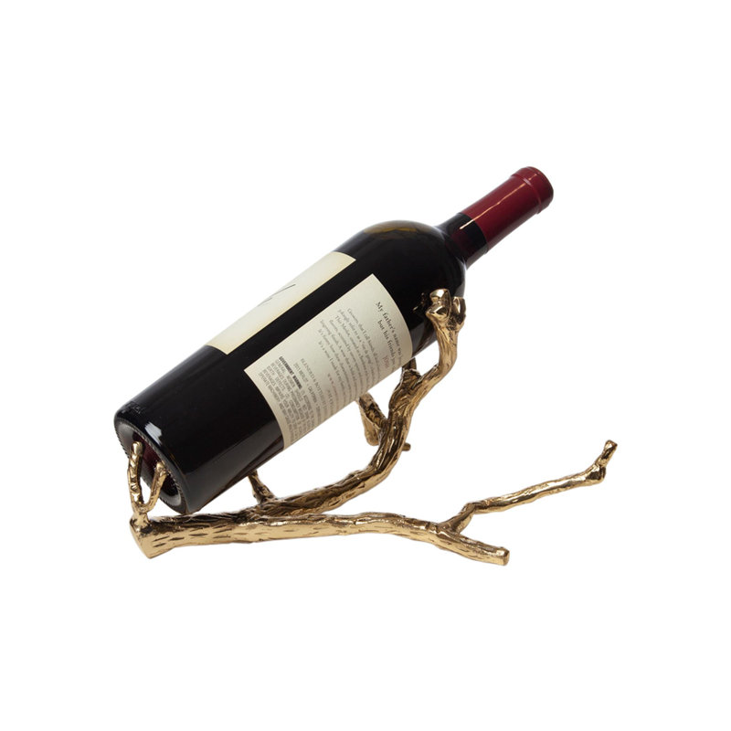 Twig Wine Bottle Holder, Brass