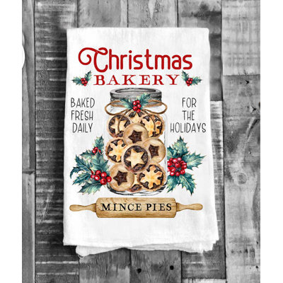 Christmas Bakery Cookies Mince Pie Flour Sack Tea Towel -  The Holiday Aisle®, 7C856DAC933842A2B5F9AEDC99A8226D