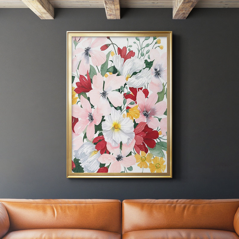 Printemps Bliss II - impression d'un seul cadre photo, Or, H 42,5 po x l 30,5 po x P 1,25 po