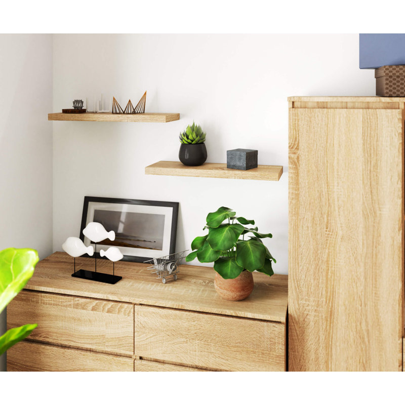 Rurik Floating Shelf, 3.2cm H x 60cm W x 20cm D