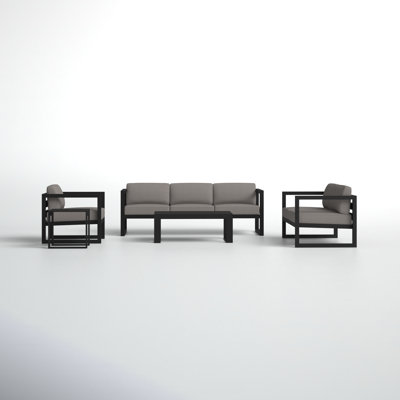 Smith 5 Piece Sofa Seating Group with Sunbrella Cushions