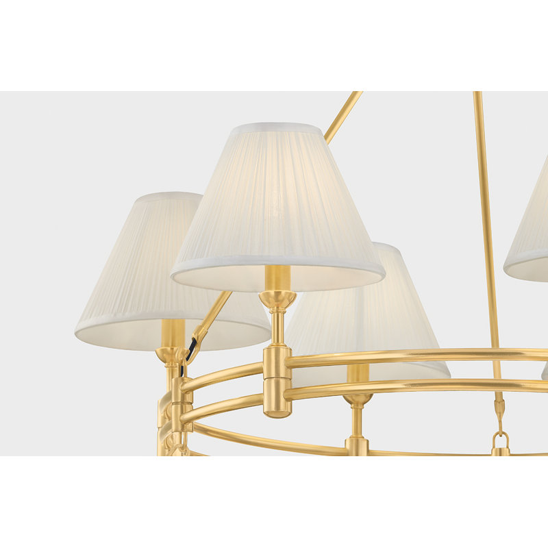 Howard Chandelier by Mark D. Sikes, Antique Brass