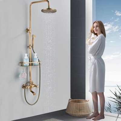 Bleecker Complete Shower System with Adjustable Shower Head
