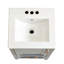  Collection Waverley Hill - Meuble-lavabo simple encastrable blanc 18 po avec poignée en marbre de Carrare-1021489908