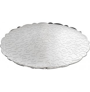 Alessi Dressed Porcelain Stainless Steel Stainless Steel Tray Serving Dish