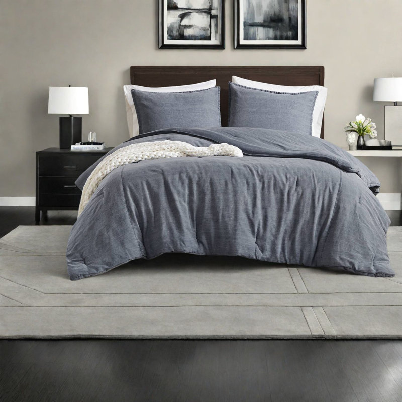 Cozy Cotton Bedding Sets, Twill Washed, Timeless Style For All-seasons