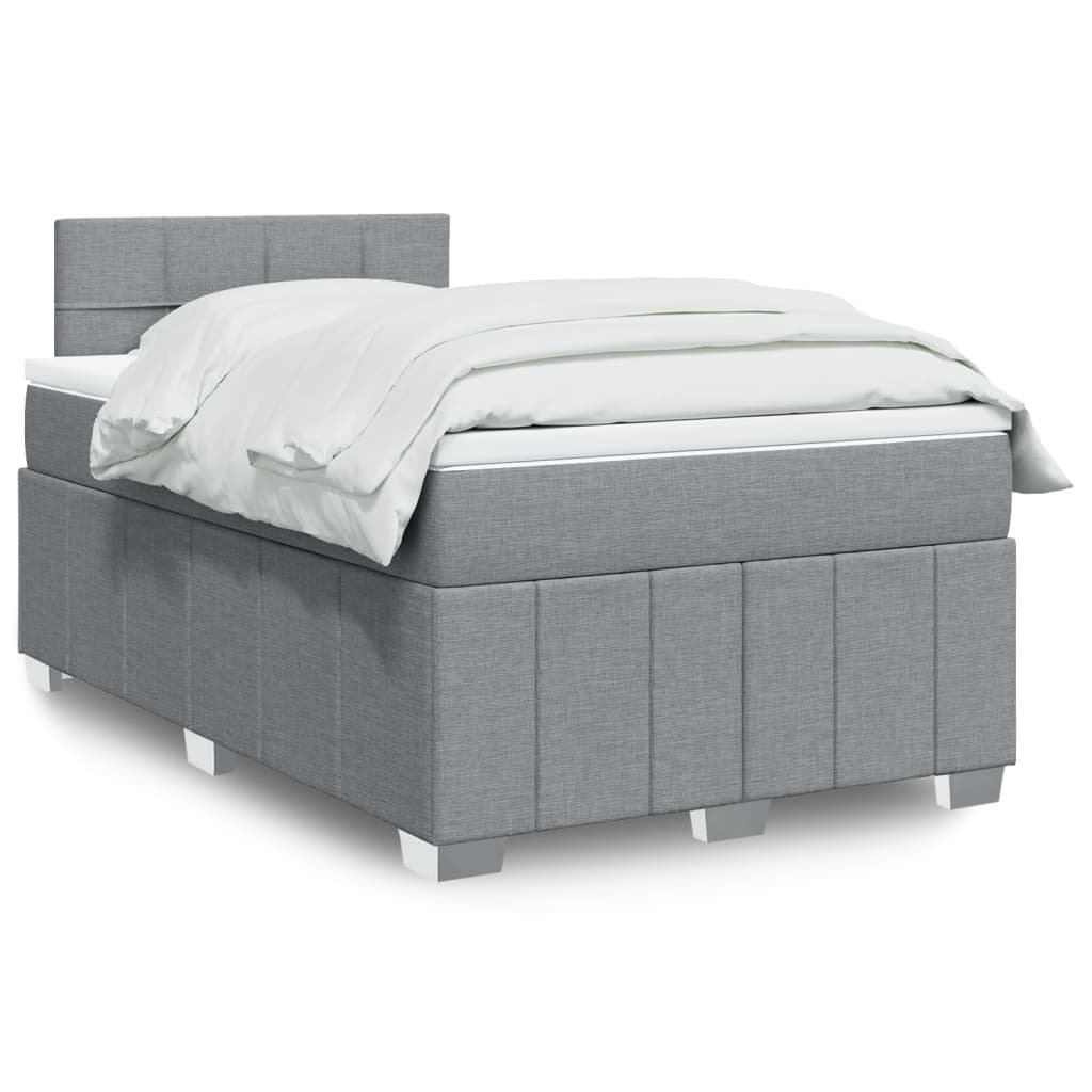 Vidaxl Boxspringbett Mit Matratze Dunkelgrau 180X200 Cm Stoff