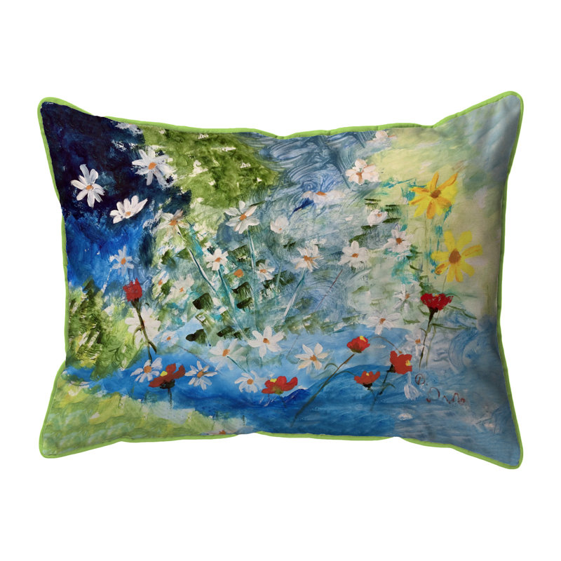 Many Wildflowers Indoor/Outdoor Pillow