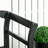 Wooden Patio Bench With Diamond Pattern Backrest