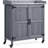 40″ H Garden Potting Bench Table with Lockable Castors-1362333258
