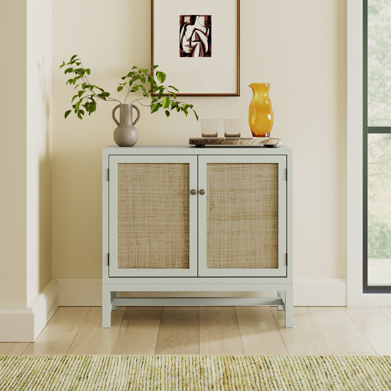 Pepperdine 2-Door Kiln-Dried Wood Accent Cabinet, White