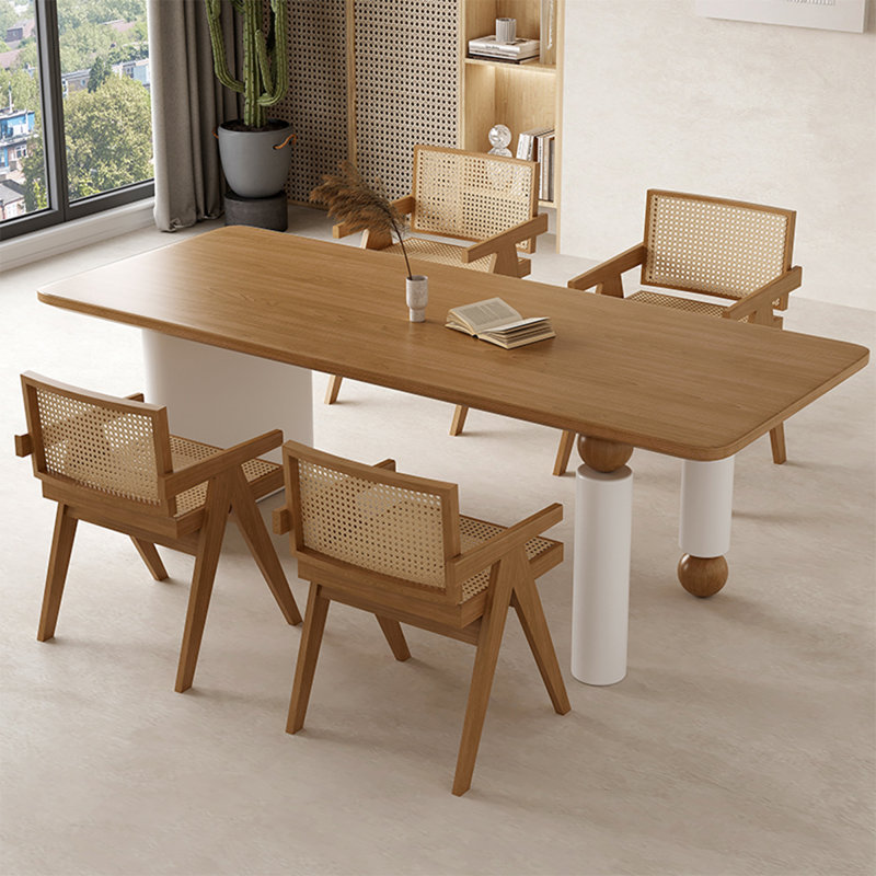 Table de salle à manger 62,99 po, Blanc, H 29,53 po x L 78,74 po x l 35,43 po