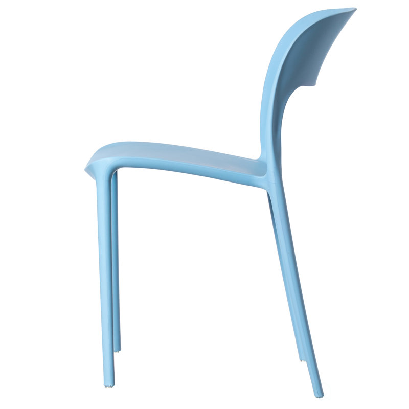 19.25'' H Stacking Side Chair, Blue