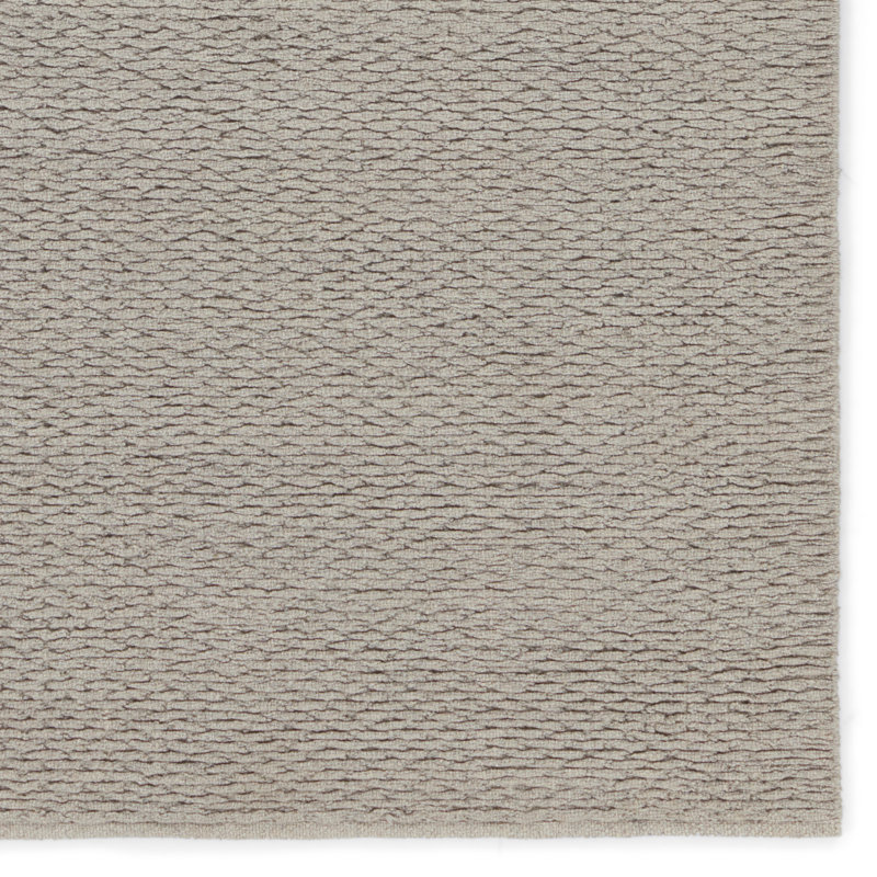 Easton Wool Area Rug in Beige, Rectangle 6' x 9'