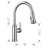 Empressa High Arc Pull-Down Dual-Spray Kitchen Faucet-39604191
